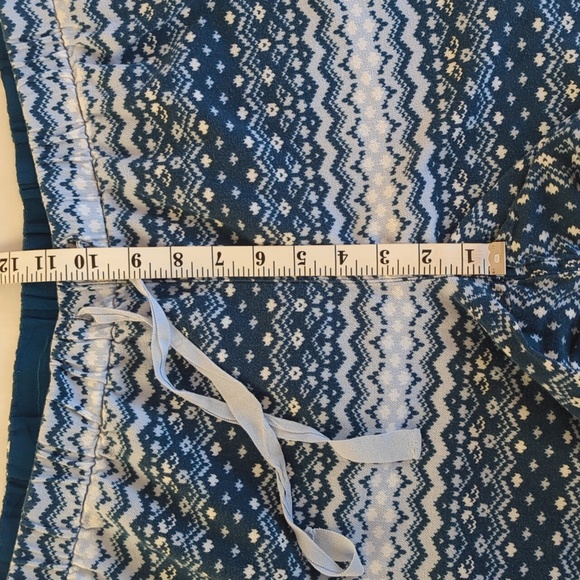 Lands' End Chevron Pull On Pajama Pants XL 18 Blue White - Picture 11 of 12